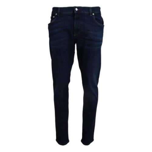 Elegant slank mrkebl denim jeans