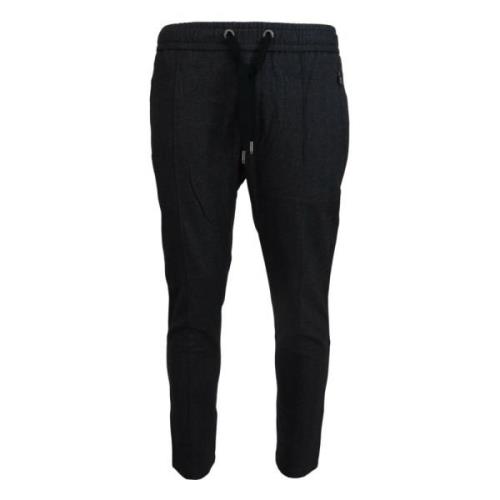 Elegant gr bomuld joggers