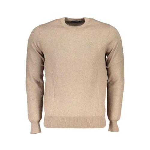 Beige Broderet Sweater