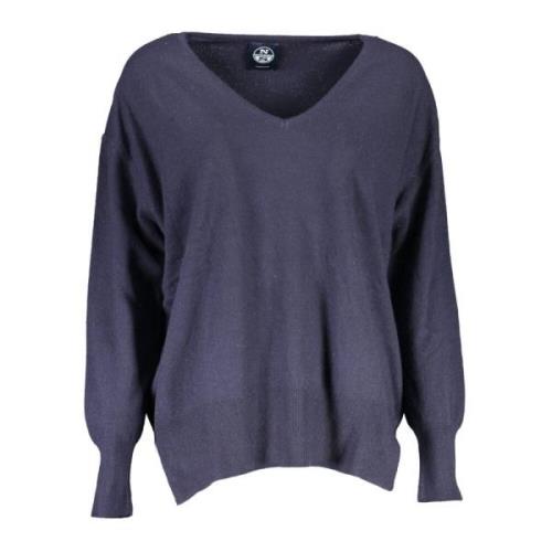 V-hals uldblandings sweater