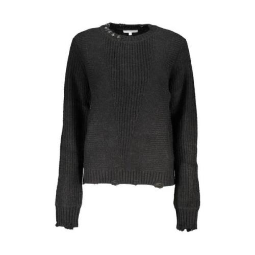 Elegant langærmet sweater med logo