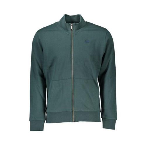 Elegant grøn fleece sweatshirt med broderi