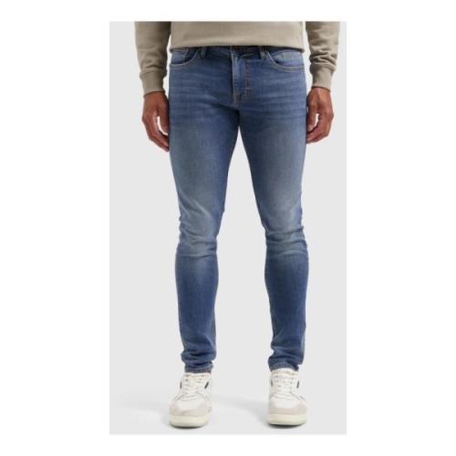 Mænds Skinny Blå Jeans Trendy Stil