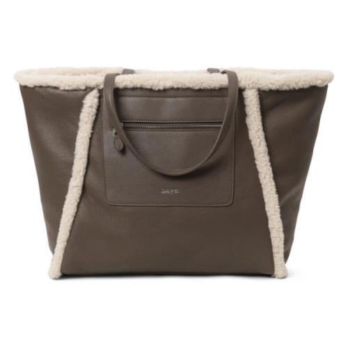 Teddy Shearling Tote Taske