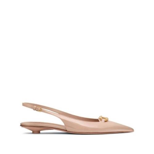 Beige Ballerina Flats til Kvinder