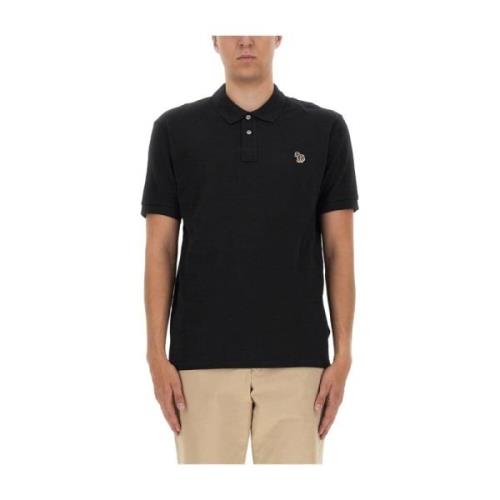 Polo Shirt med Zebra Patch, Regular Fit