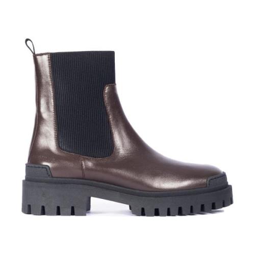 Chunky Chelsea Boot - Brun / Sort