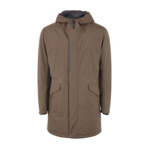 Militærgrøn Fishtail Parka