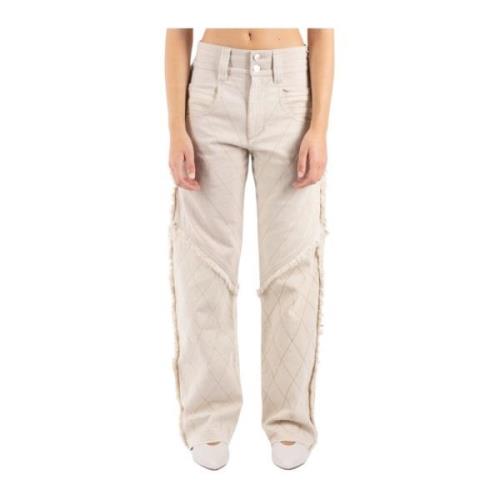 Ivory Straight Pants Opdater Garderobe