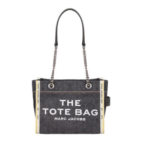 Denim Chain Tote Taske