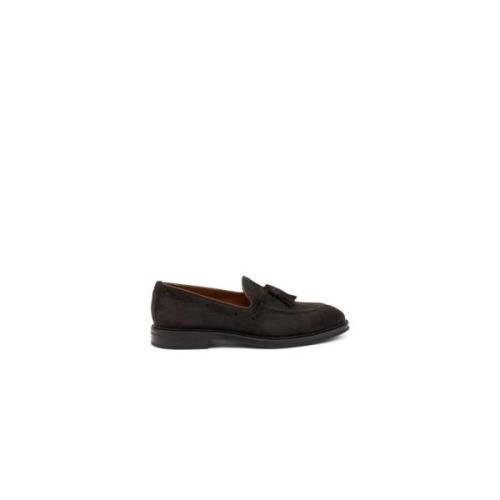 Suede Loafer med Tassels