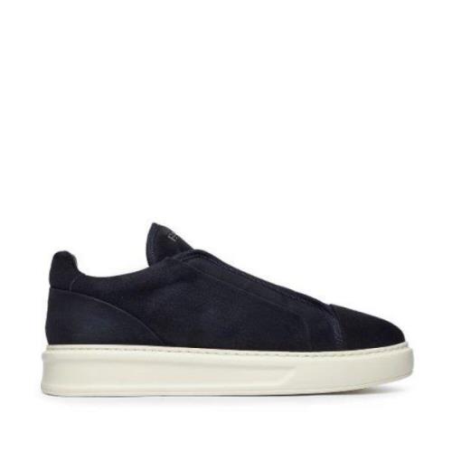 Vintage Navy Blå Sneakers