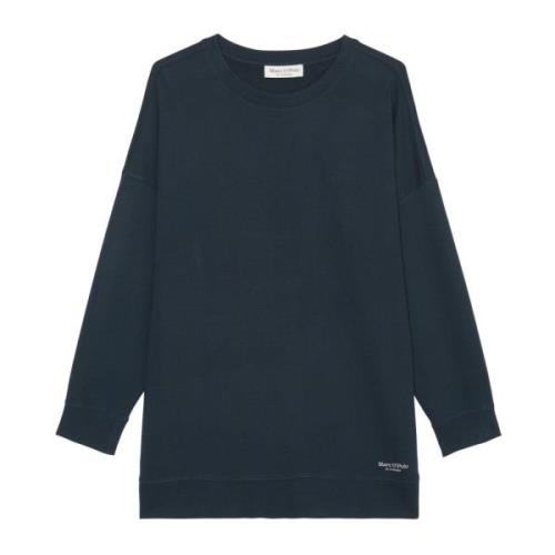 Oversize sweatshirt med sideslidser