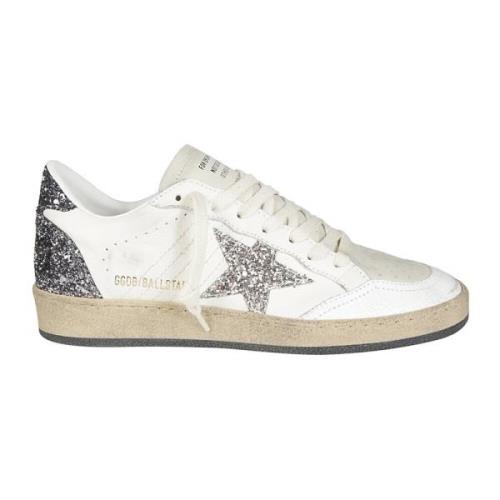 Glitter Star Læder Sneakers