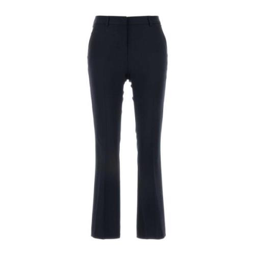 Midnight Blue Wool Stretch Pant