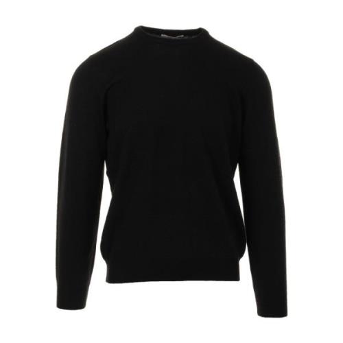 Sort Sweater Rund Hals