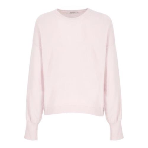 Pink Cashmere Crewneck Sweater Kvinde