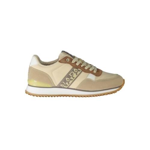 Beige Sneaker med Kontrastdetaljer