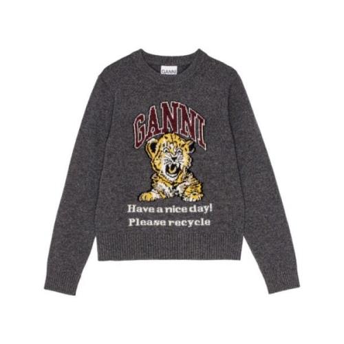 Grå Tiger Logo Sweater