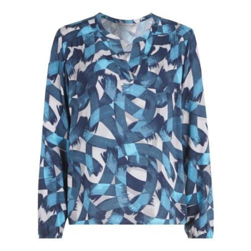 Bluse med print