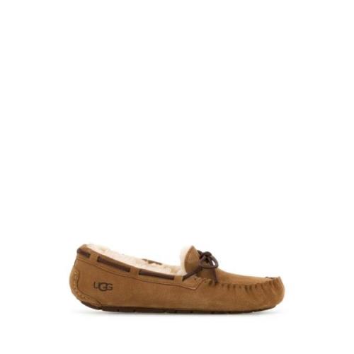 Suede Dakota Loafers i Kamel