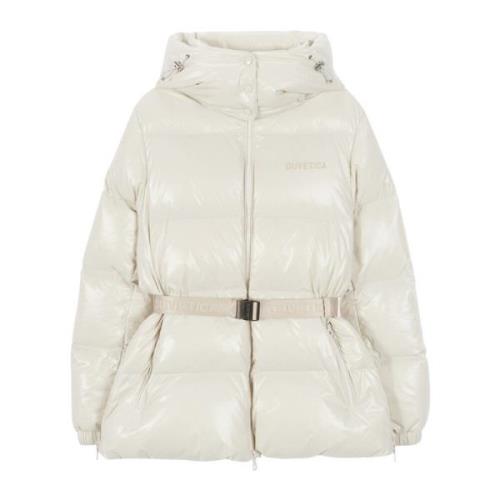 Ivory Puffer Jacket Ekstra Slim Fit