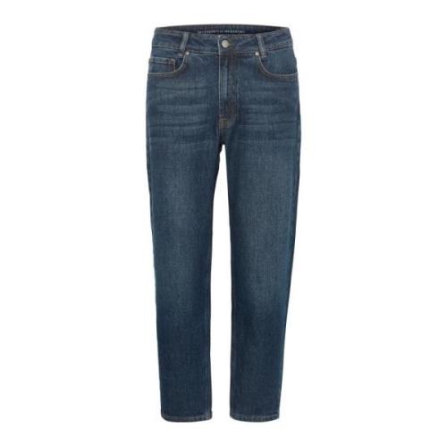 Mommy High Tapered Jeans Mørkeblå