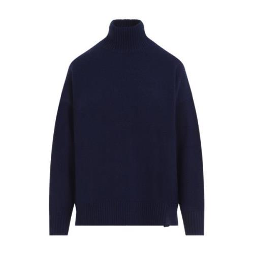 Navy Convertible Turtle Neck Jumper