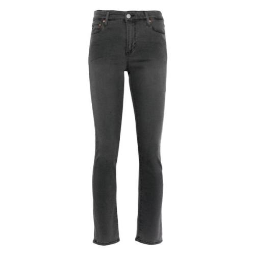 Højtaljede Slim Straight Jeans