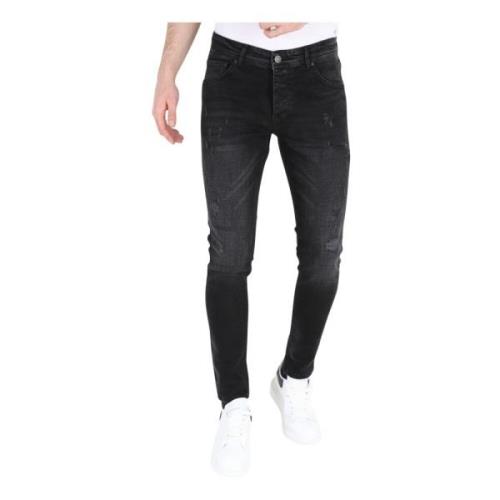 Stonewashed Slim-fit Stretch Jeans til mænd - MM109