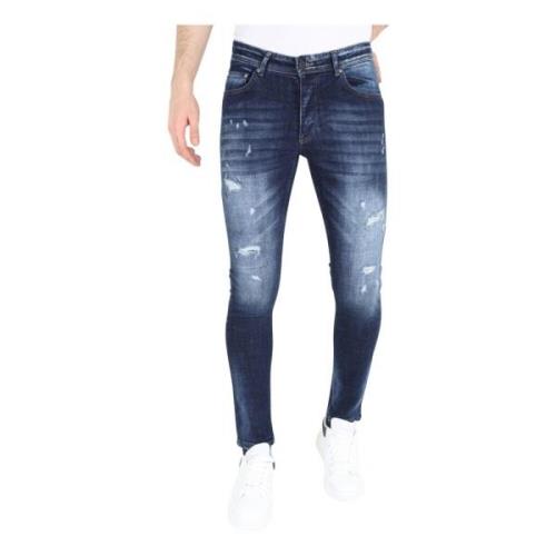 Tætte jeans med huller til mænd -MM119