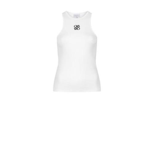 Ribbet Bomuld Tank Top