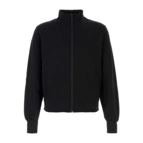 Stilfuld Sort Nylon Sweatshirt