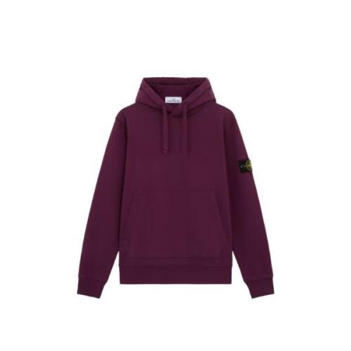 Burgundy Hættetrøje i Fleece