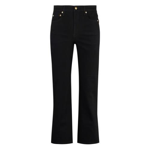 Flared Boot-Cut Jeans med Metal Detaljer