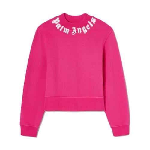 Fuchsia Logo Sweatshirt Crew Neck