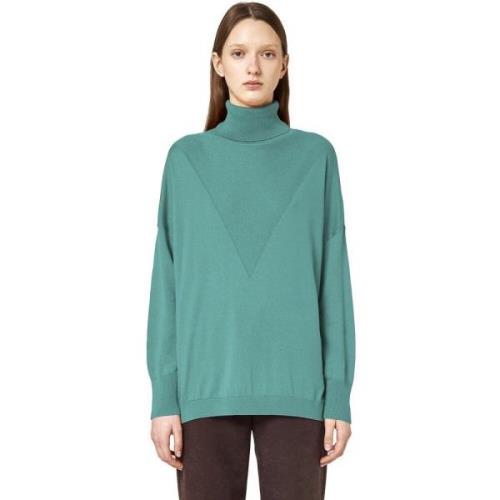 Silke Kashmir Intarsia Turtleneck Sweater