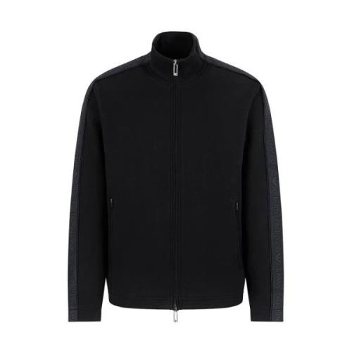 Sort Zip-Through Sweatshirt Stilfuld Komfort