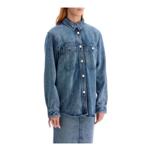 Denim Talbot Button-Up Skjorte