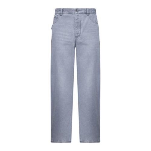 Grå Wide-Leg Denim Jeans