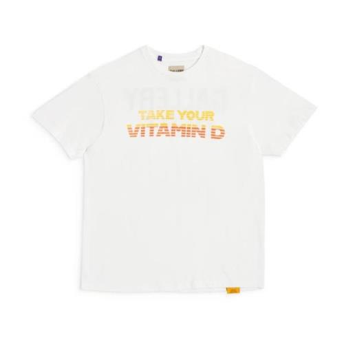 Vitamin D Tee 'Hvid' 1970'erne Stil