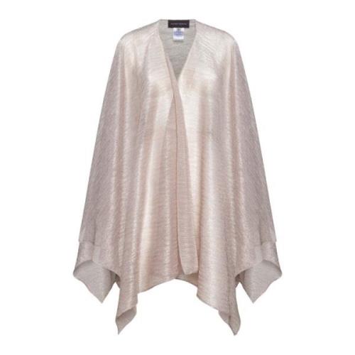 Pink Metallic Cape Jacket