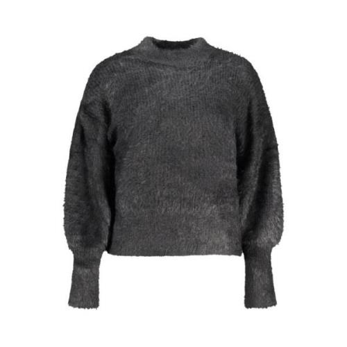 Sort Akryl Pullover Sweater