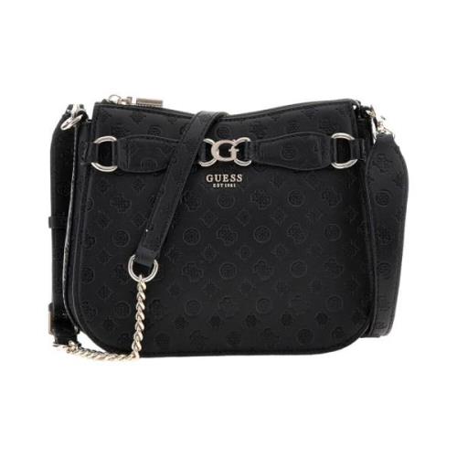 Elegant Crossbody Taske med Gyldne Detaljer