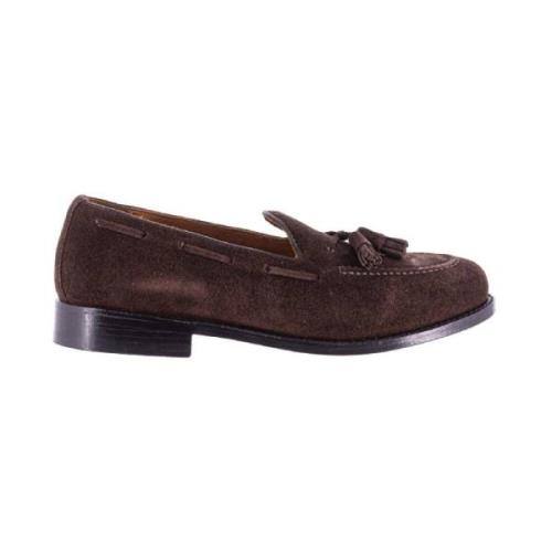 Mørkebrune Ruskind Loafers