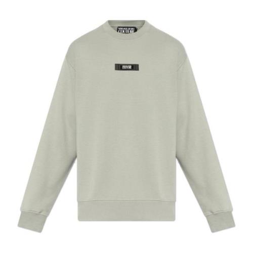 Sweatshirt med logo patch