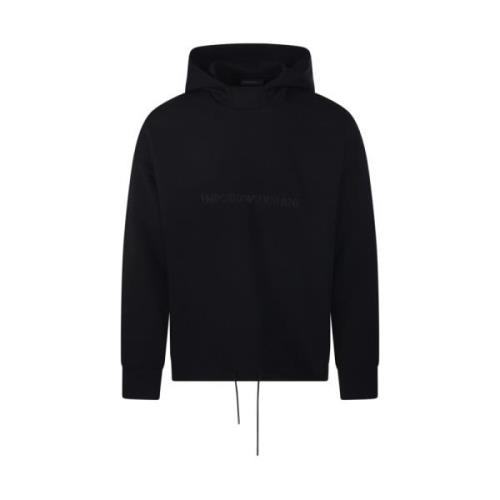 Sort hættetrøje sweatshirt