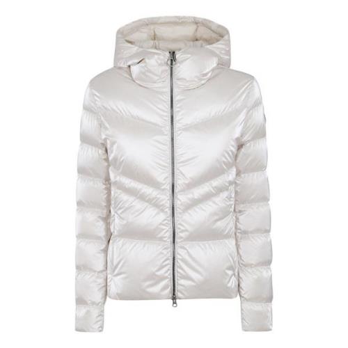 Ivory Puffer Hooded Coat