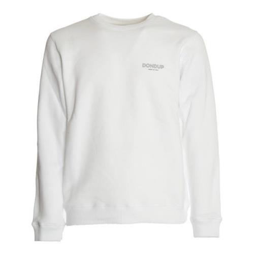 Hvid Crewneck Sweatshirt Ultimativ Komfort Stil