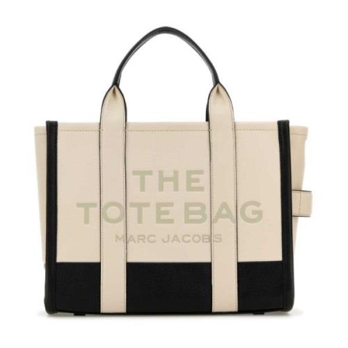 To-tone læder Tote Bag